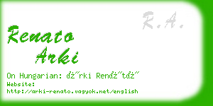 renato arki business card